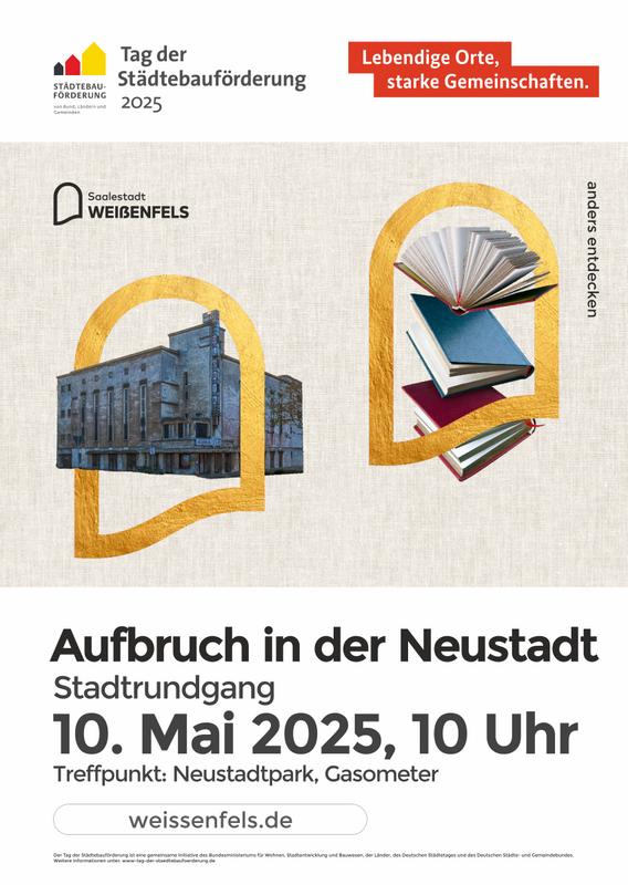 Plakat Tag der Städtebauförderung 2025 Weißenfels Plakat Tag der Städtebauförderung 2025 Weißenfels